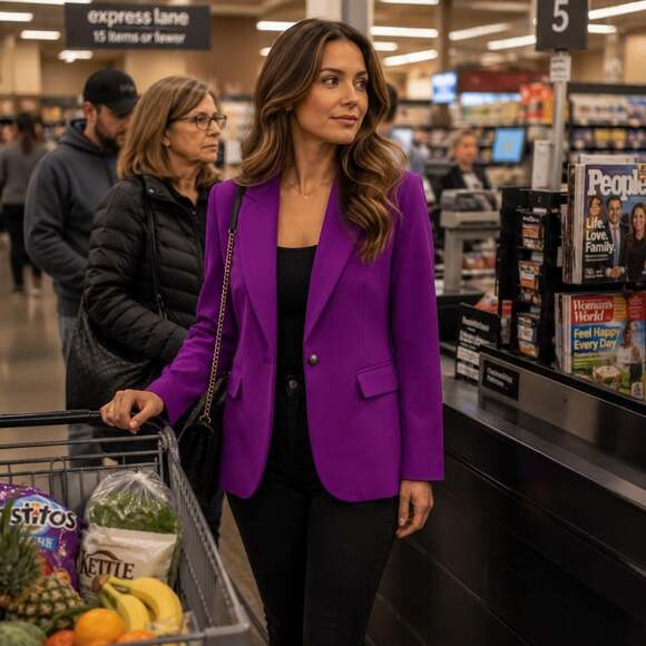 Other Jackets & Blazers - Interplay Magenta Single Button Blazer